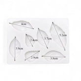 Molde Silicona Hojas Mix x 7